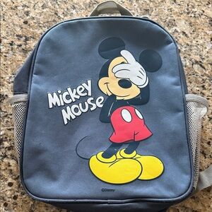 Disney Mickey Mouse Kids Backpack - Gray and Yellow